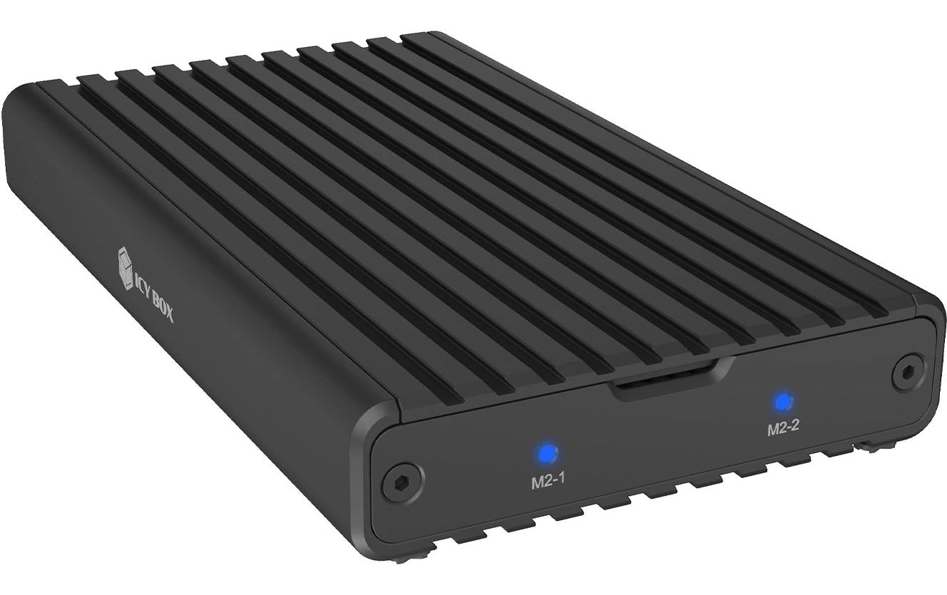 ICY BOX ext. M.2 NVMe Gehäuse IB-2817M-C32 Schwarz, USB 3.2 Type-C, M.2 NVMe SSD
