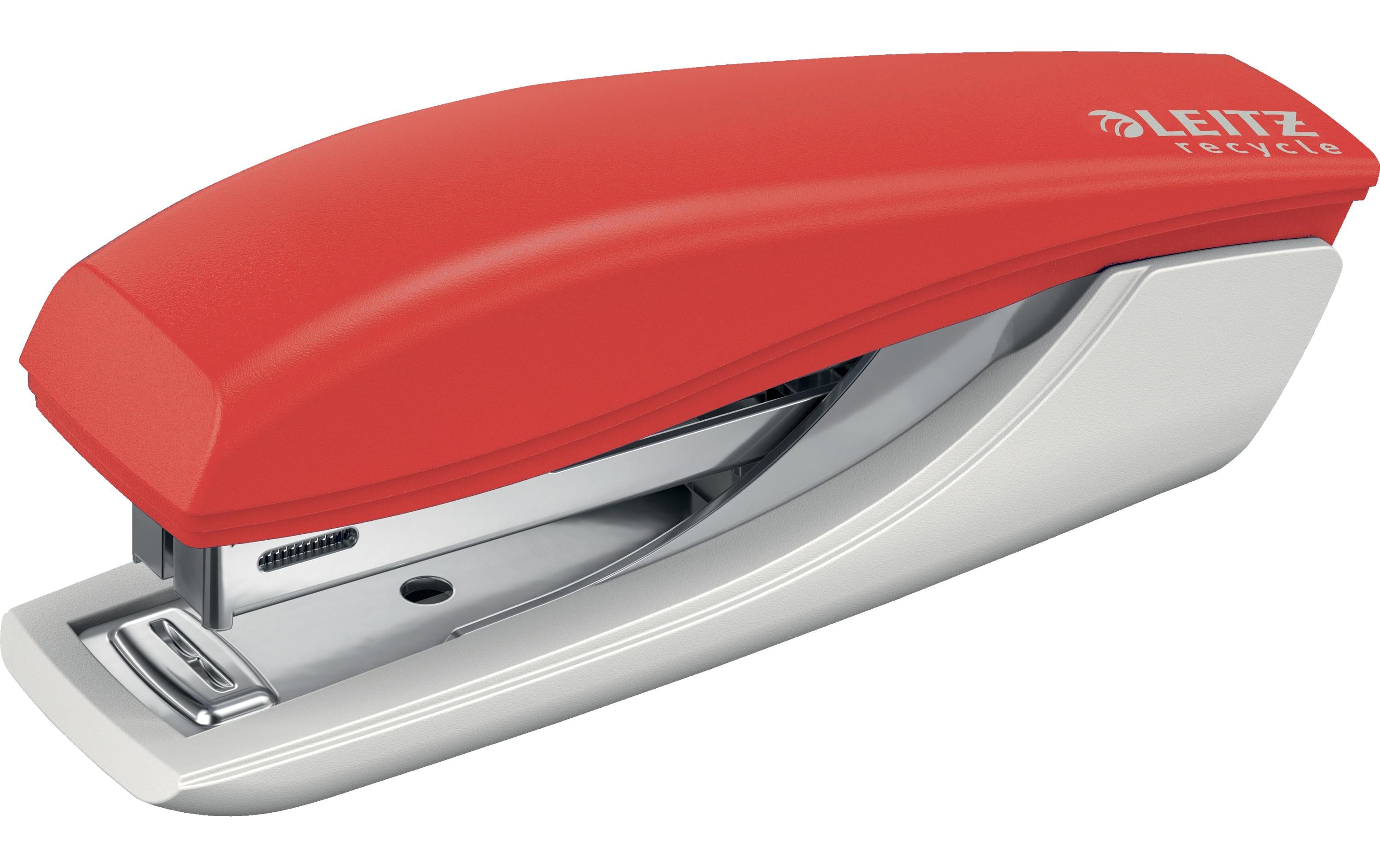 Leitz NeXXt Recycle Mini Heftgerät 10 Blatt, rot