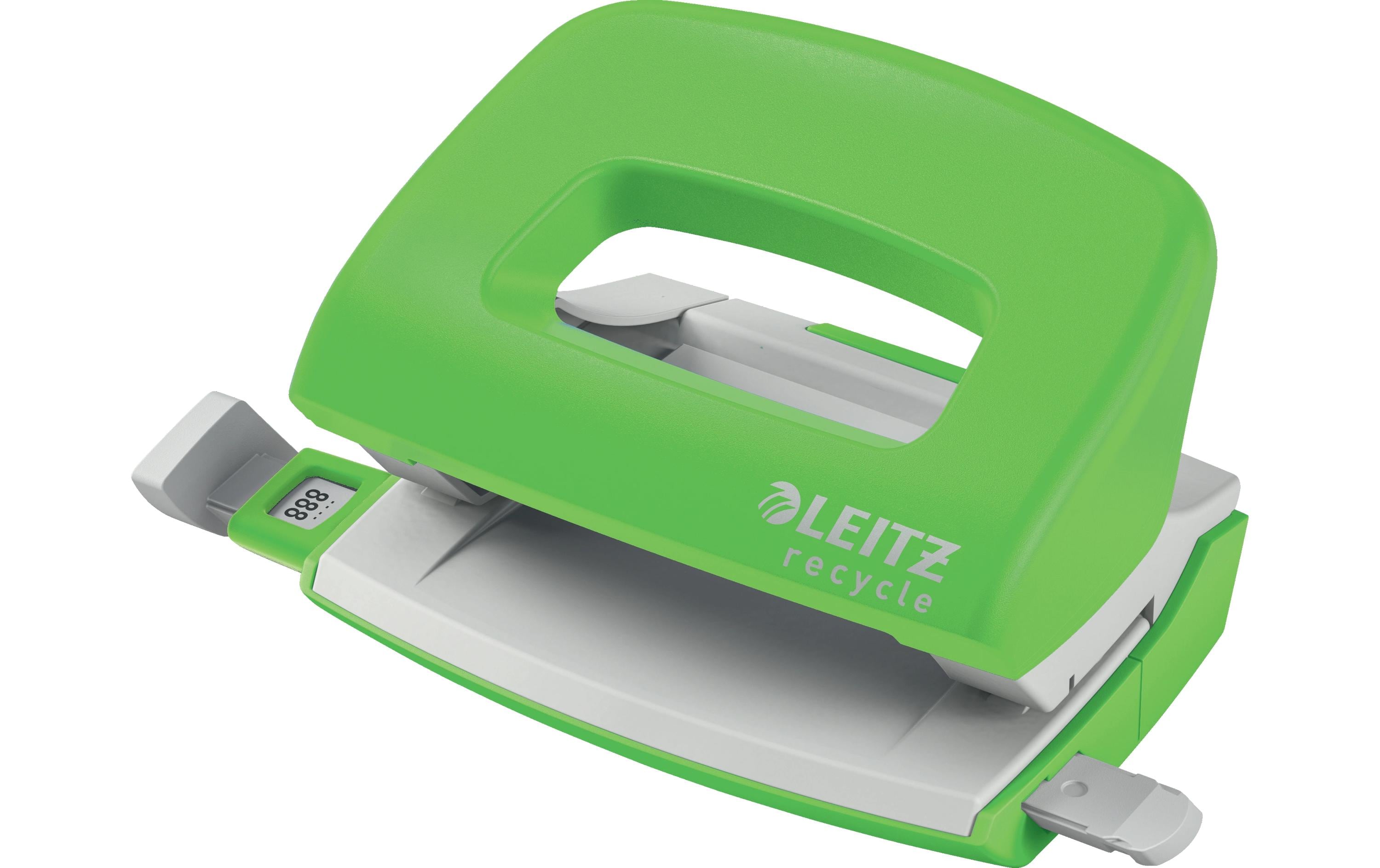 Leitz NeXXt Recycle Mini Locher 10 Blatt, grün