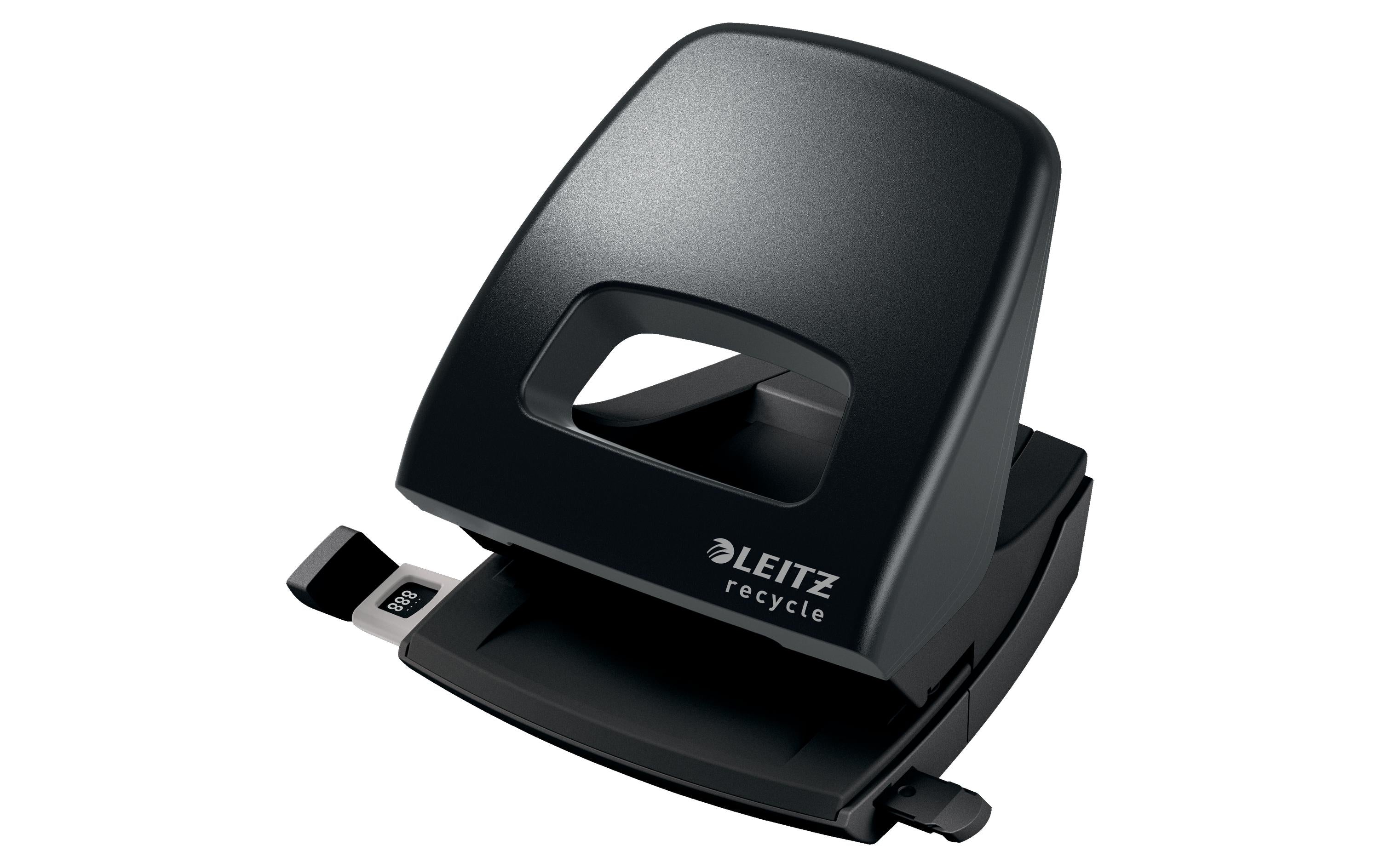 Leitz NeXXt Recycle Bürolocher 30 Blatt, schwarz