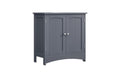Vasagle Waschbeckenschrank, Grau 60 x 60 x 30 cm (BxHxT), MDF