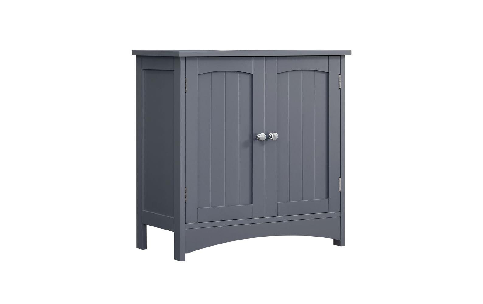Vasagle Waschbeckenschrank, Grau 60 x 60 x 30 cm (BxHxT), MDF