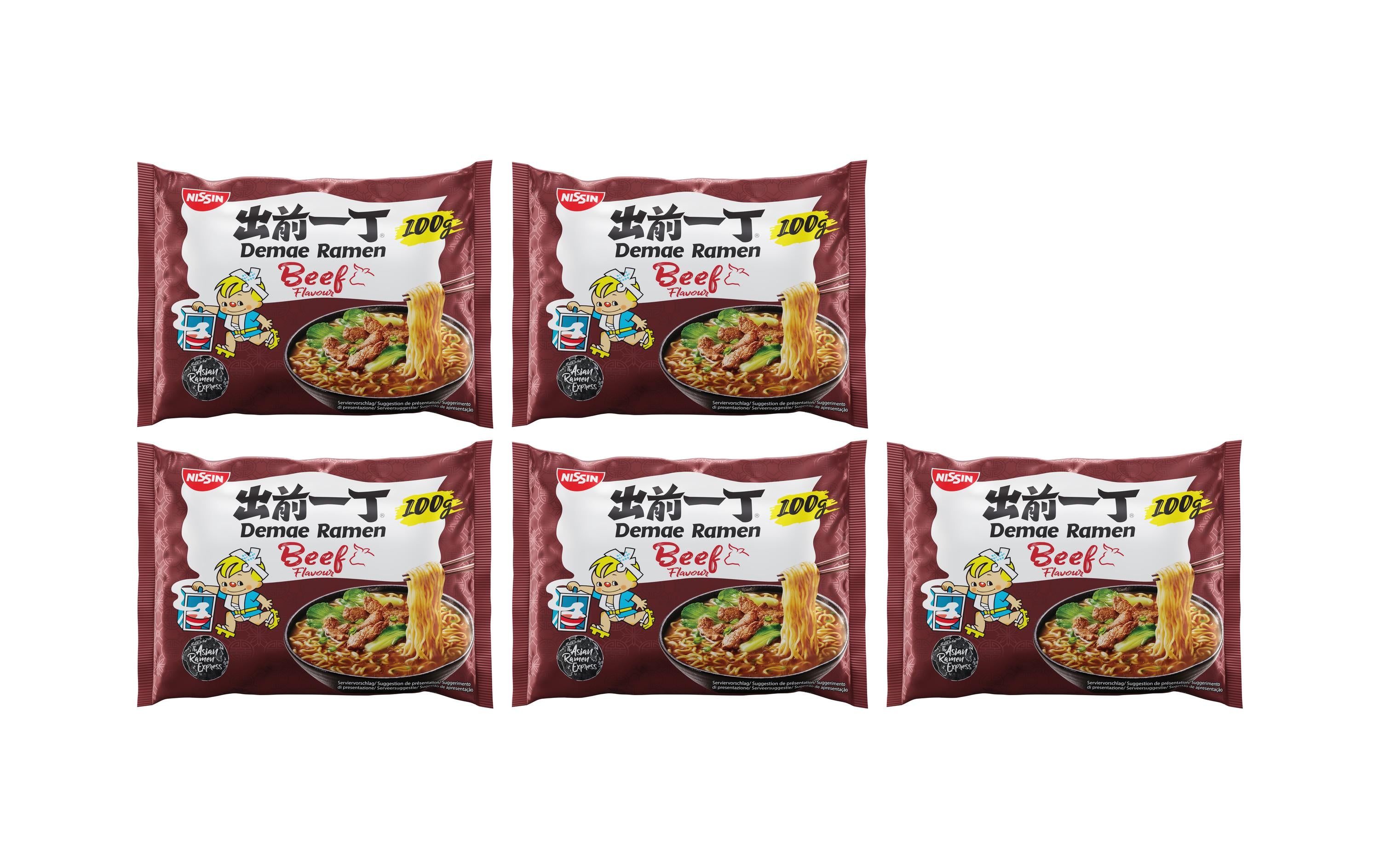 DEMAE RAMEN - Nudelsuppe Beef 5x100 g