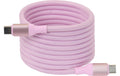 Club 3D, USB C magnetisches Kabel 240W PD3 rosa, 2m