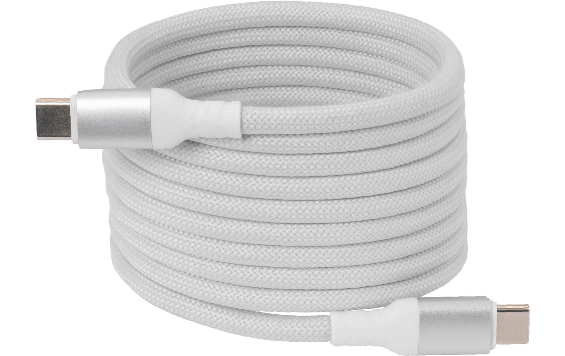 Club 3D, USB C magnetisches Kabel 240W PD3 weiss, 2m