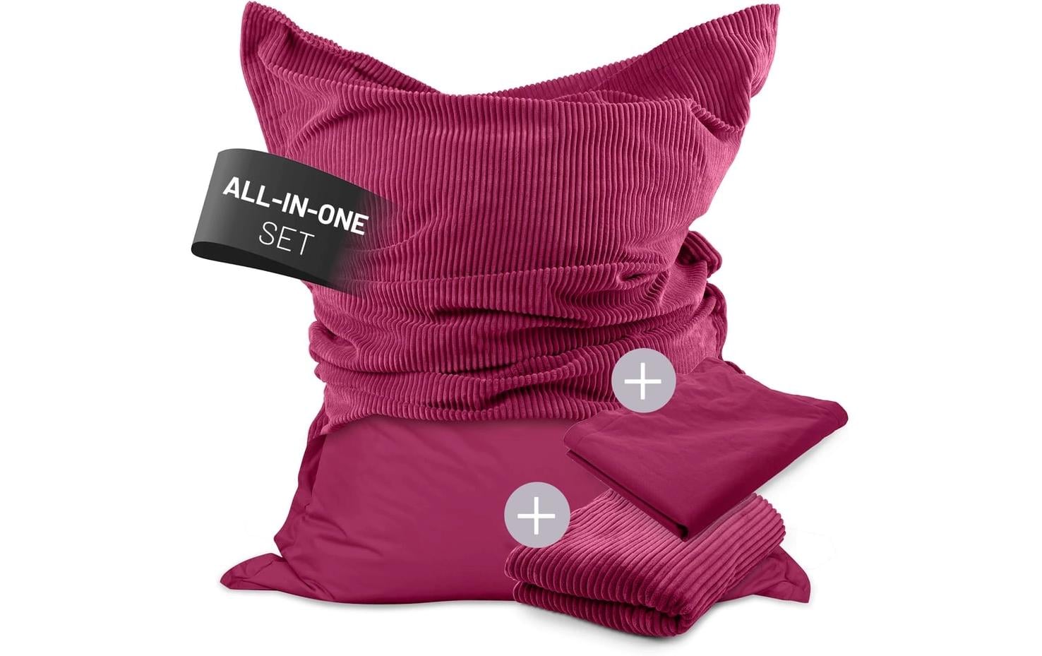 Lumaland Sitzsack 380l weinrot weinrot