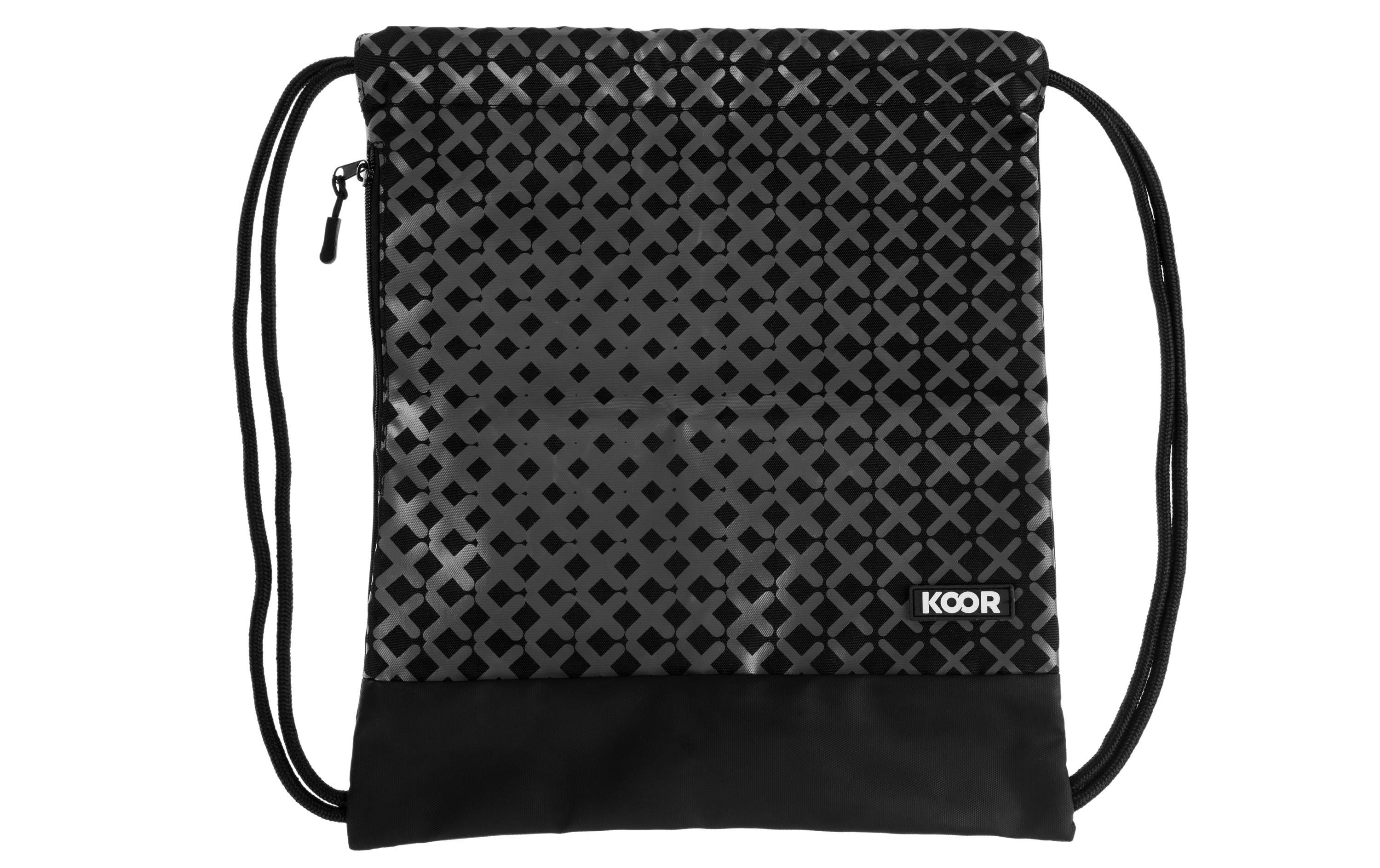 KOOR Turnsack Attivo schwarz-grau, 35x40 cm