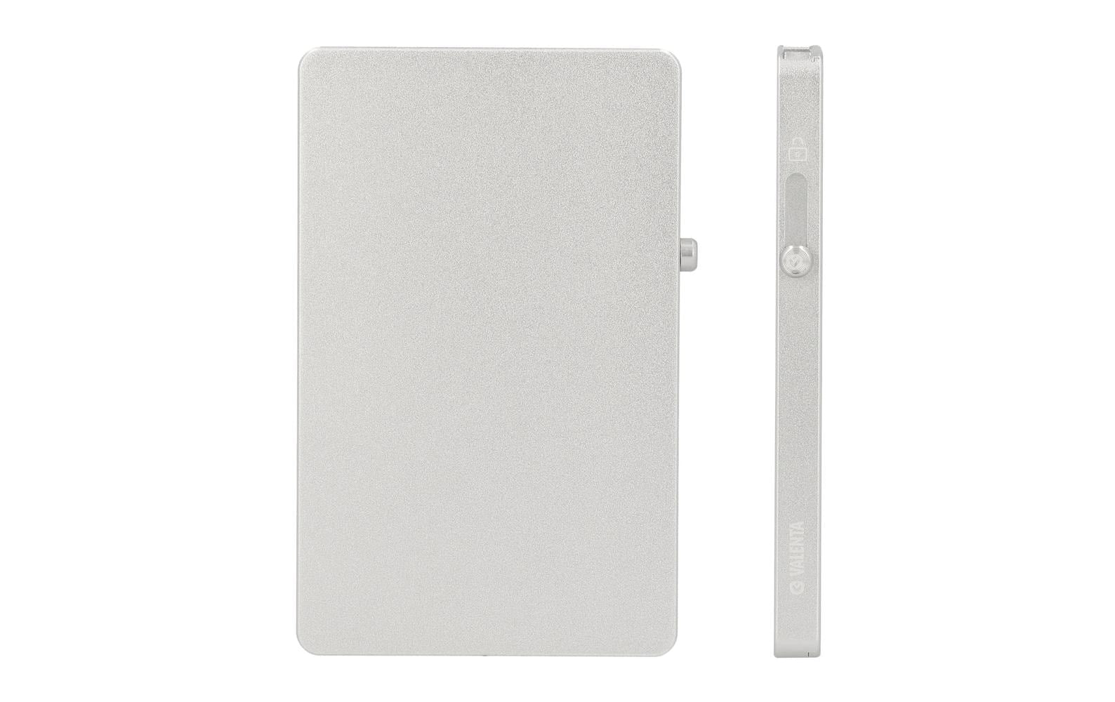 Valenta Card Protector - Thin Aluminium, MagSafe, Silver