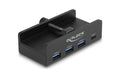 Delock Externer USB Hub, 4 Port 1xUSB-C, 3xUSB-A, mit Feststellschraube