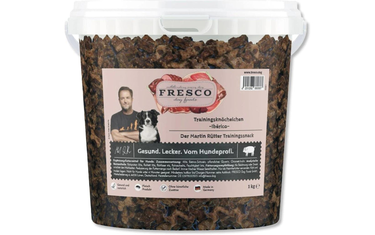 Fresco Martin Rütter Trainingsknöchelchen Ibérico Mediterran, Eimer, 1kg