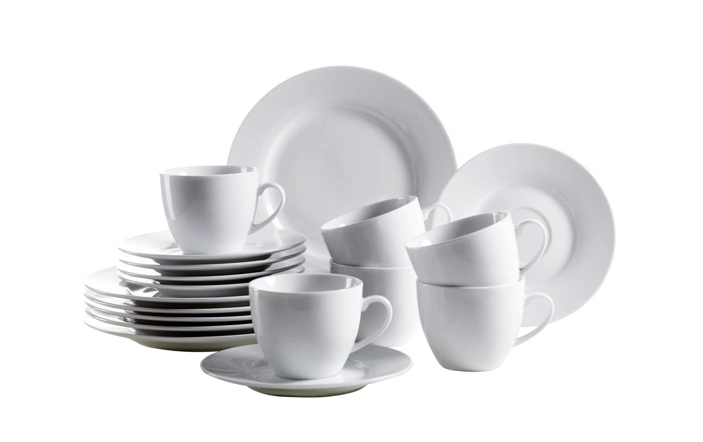 Mäser Kaffeeservice Professional Dining 18-teilig, Weiss