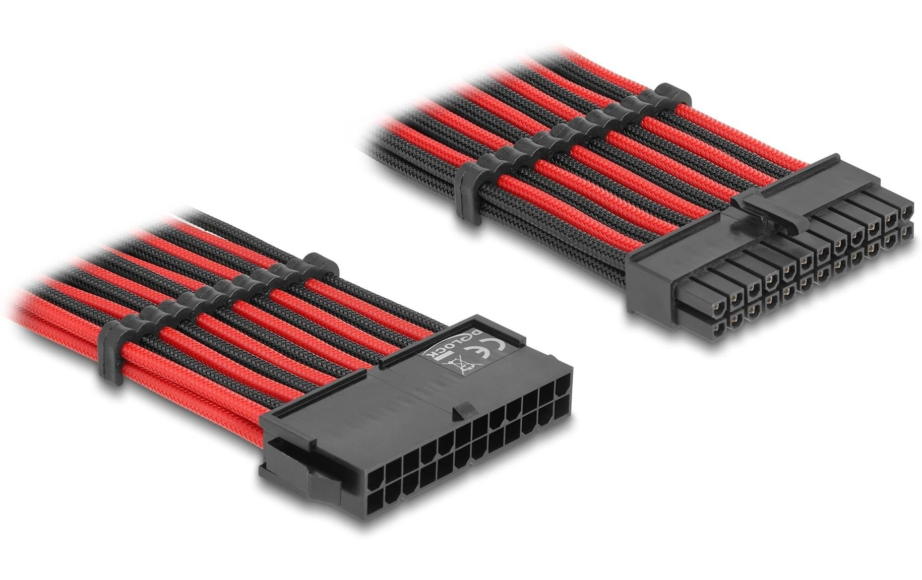 Delock Verlängerungskabel 80973, ATX 30cm, 24 Pin ATX Stecker zu Buchse