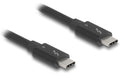 Delock Thunderbolt4-Kabel C-C, 1m 240W, 40Gbps, 8K@60Hz, PD3.1