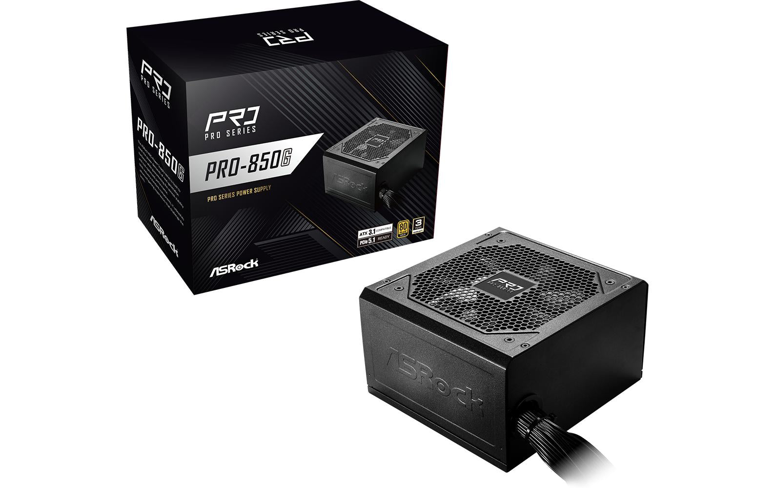 ASRock PRO PRO-850G 80+ Gold Power Supply Unit
