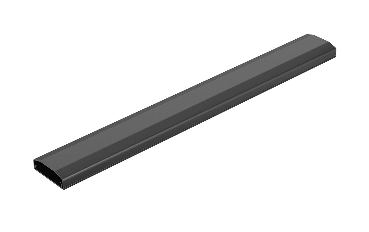 PureMounts Kabelkanal Kunststoff  1x 40cm 3M Klebeband als Zubehör, 0,50m, schwarz