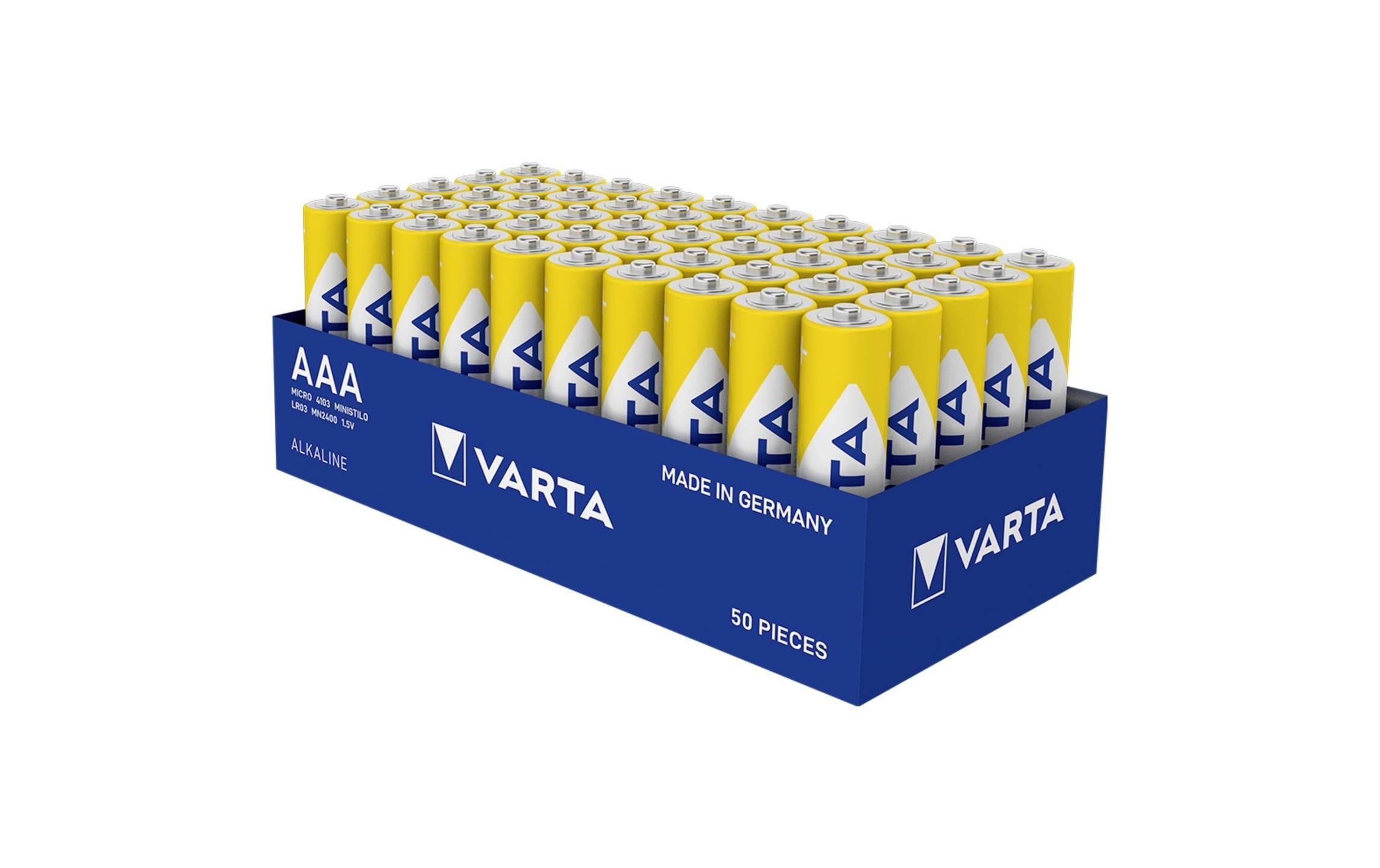 VARTA Energy AAA, 1.5V, 50Stk 50 Stück, Tray Verpackung