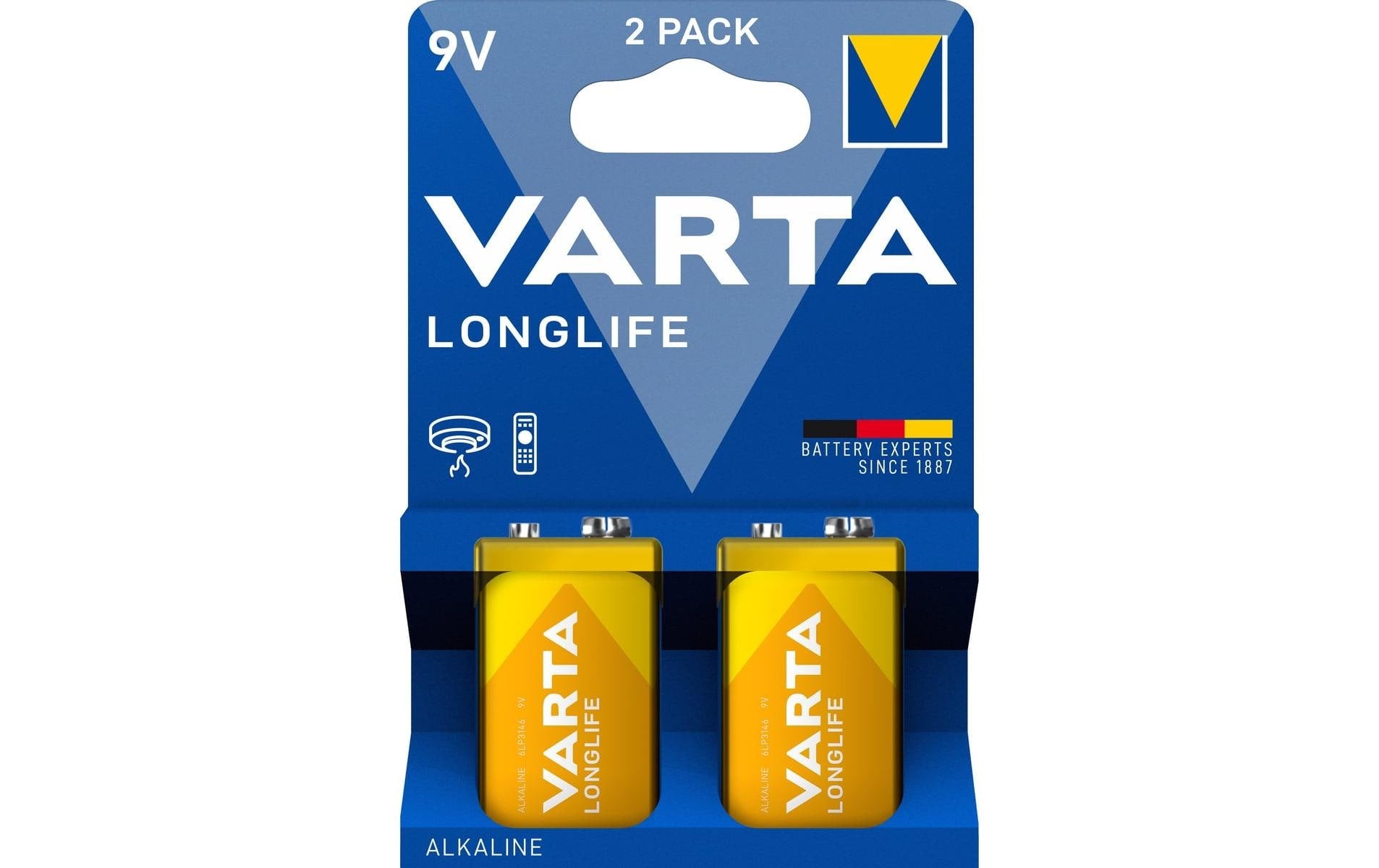 VARTA Longlife Extra 9V, 2Stk 2 Stück
