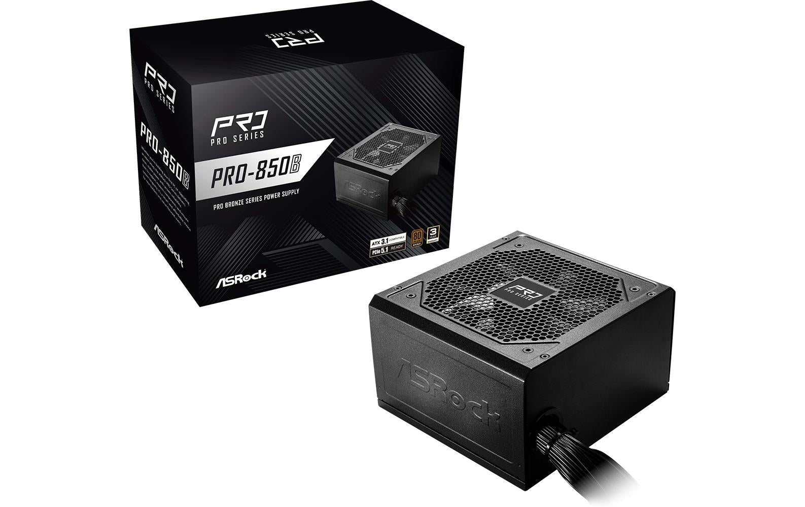 ASRock PRO PRO-850B 80+ Bronze Power Supply Unit