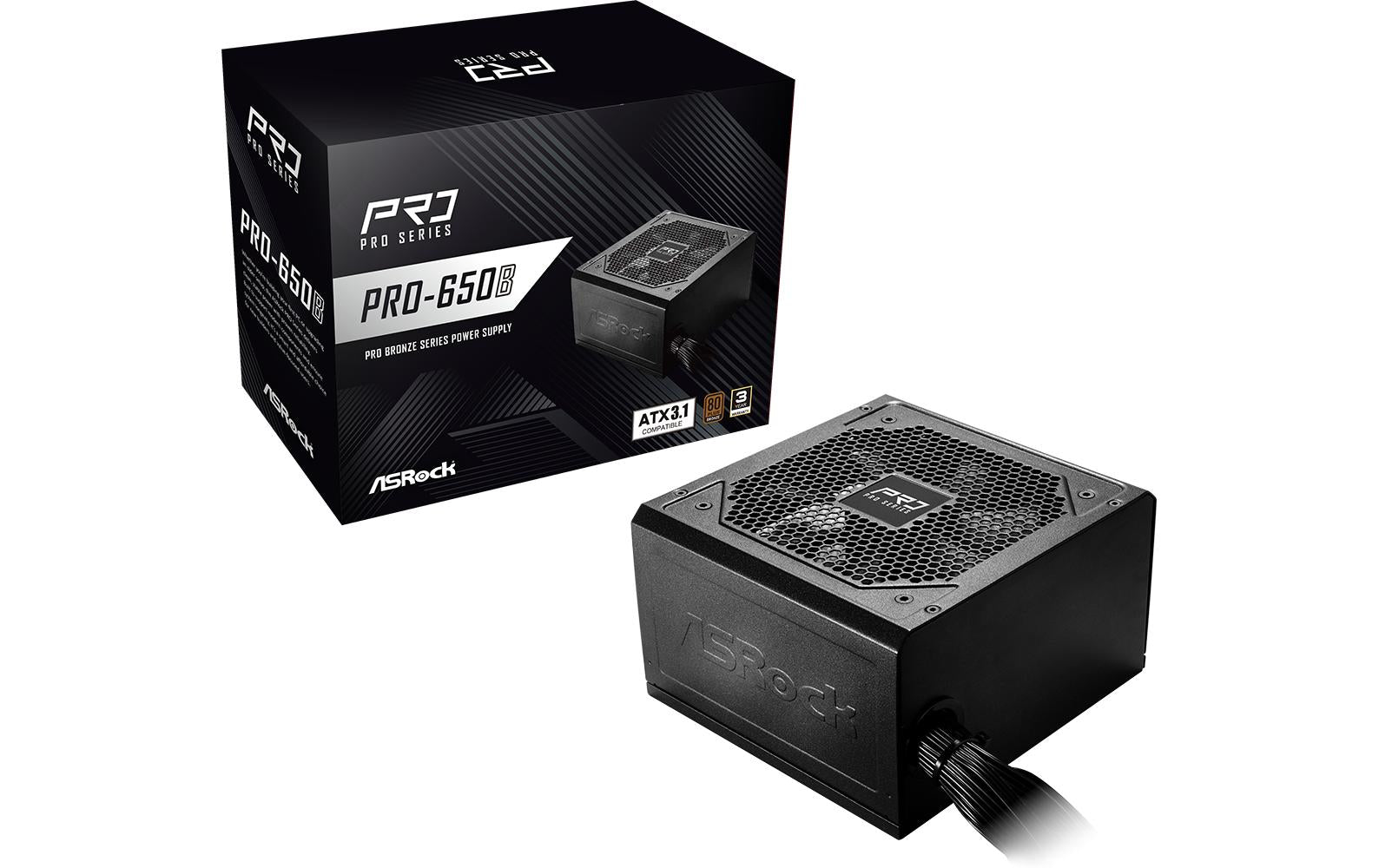 ASRock PRO PRO-650B 80+ Bronze Power Supply Unit
