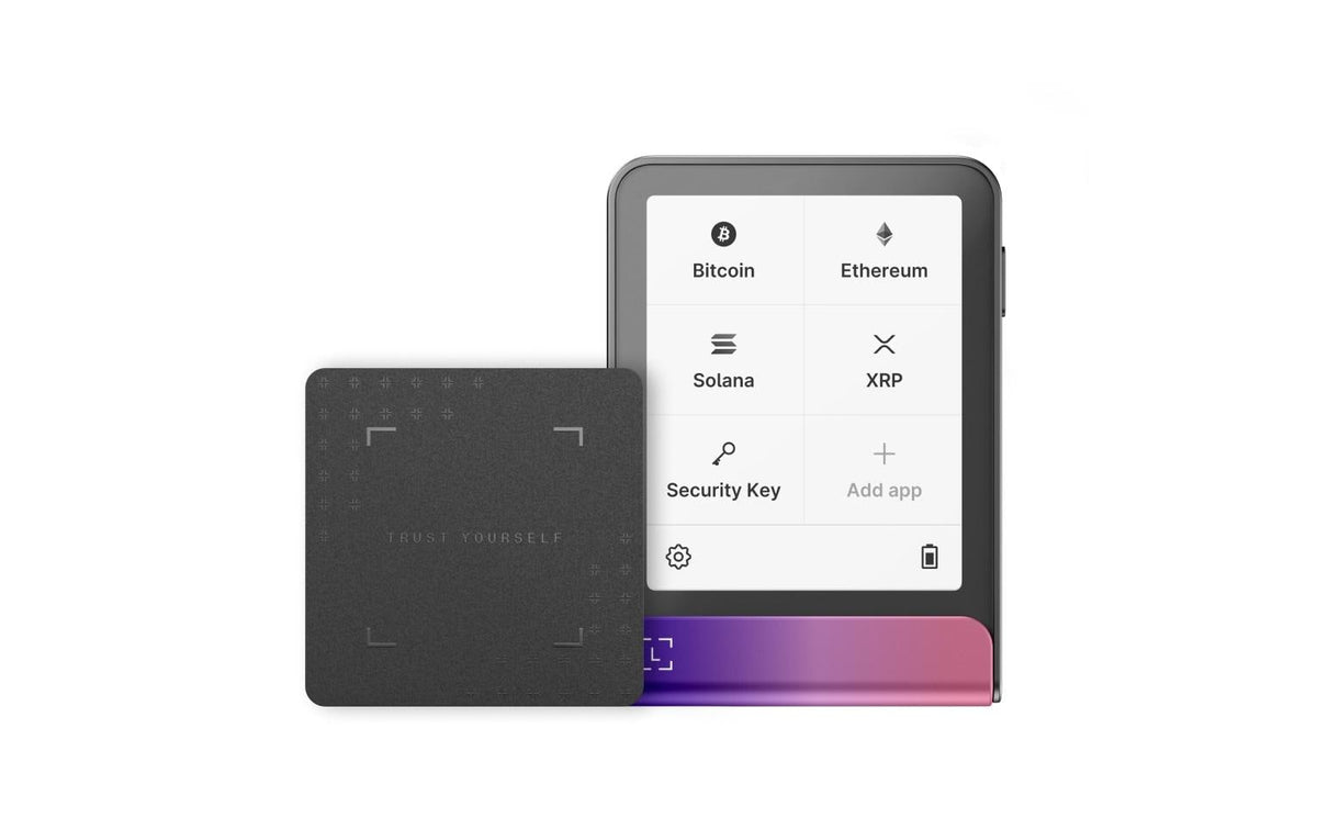Ledger Flex Crimson Magenta Recovery Key Krypto-Wallet mit Recovery Key