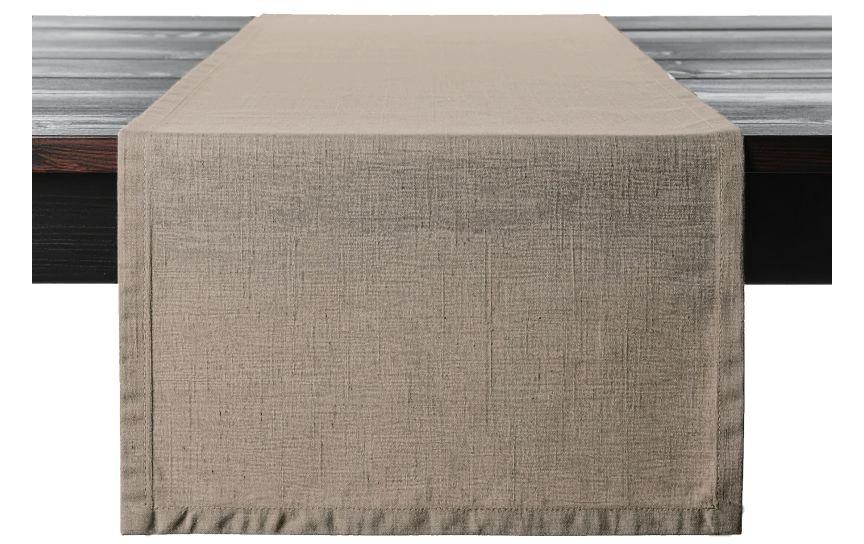 Proflax Tischläufer, Leinen light brown, 50 x 150 cm