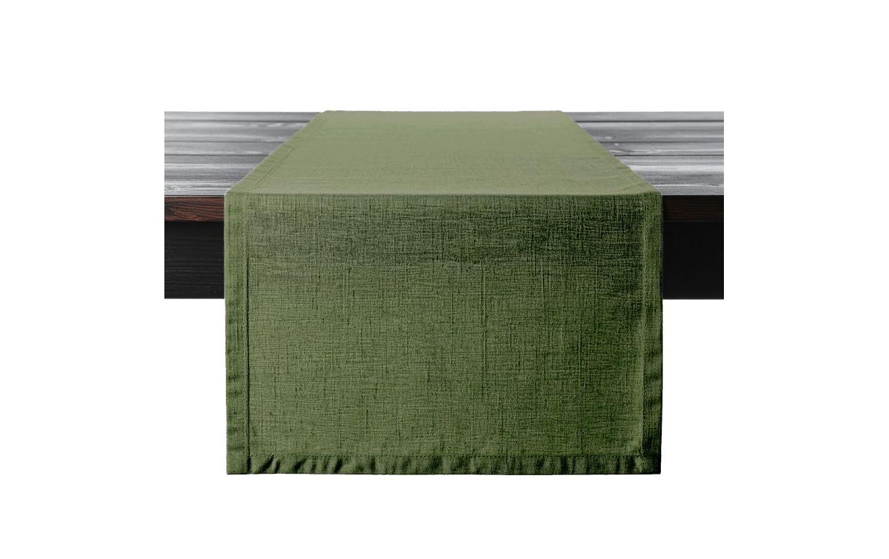 Proflax Tischläufer, Leinen olive, 50 x 150 cm
