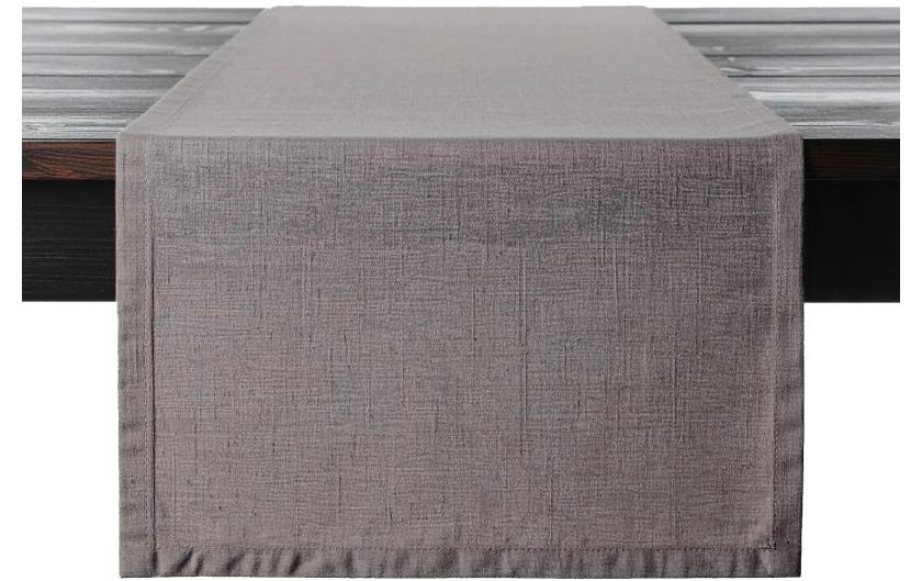 Proflax Tischläufer, Leinen grey, 50 x 150 cm