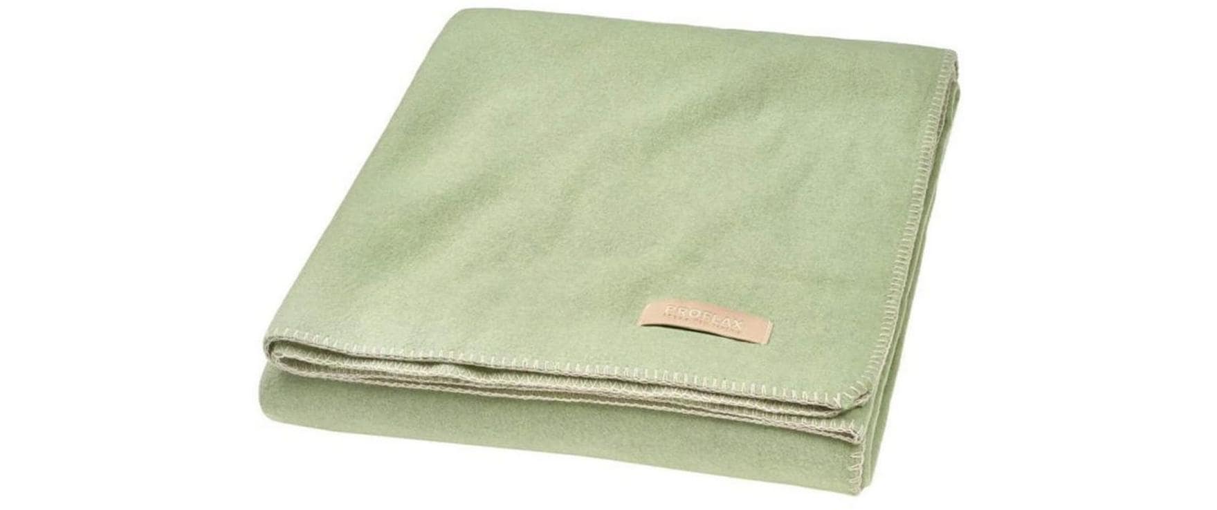 Proflax Decke, Fleece salbei, 160 x 200 cm