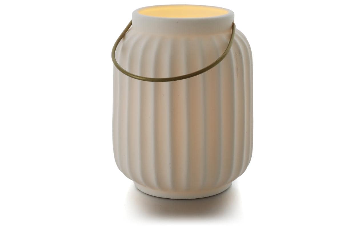 Balthasar Laterne Banda, LED, Creme Outdoor, 13x16 cm (DxH), Timer