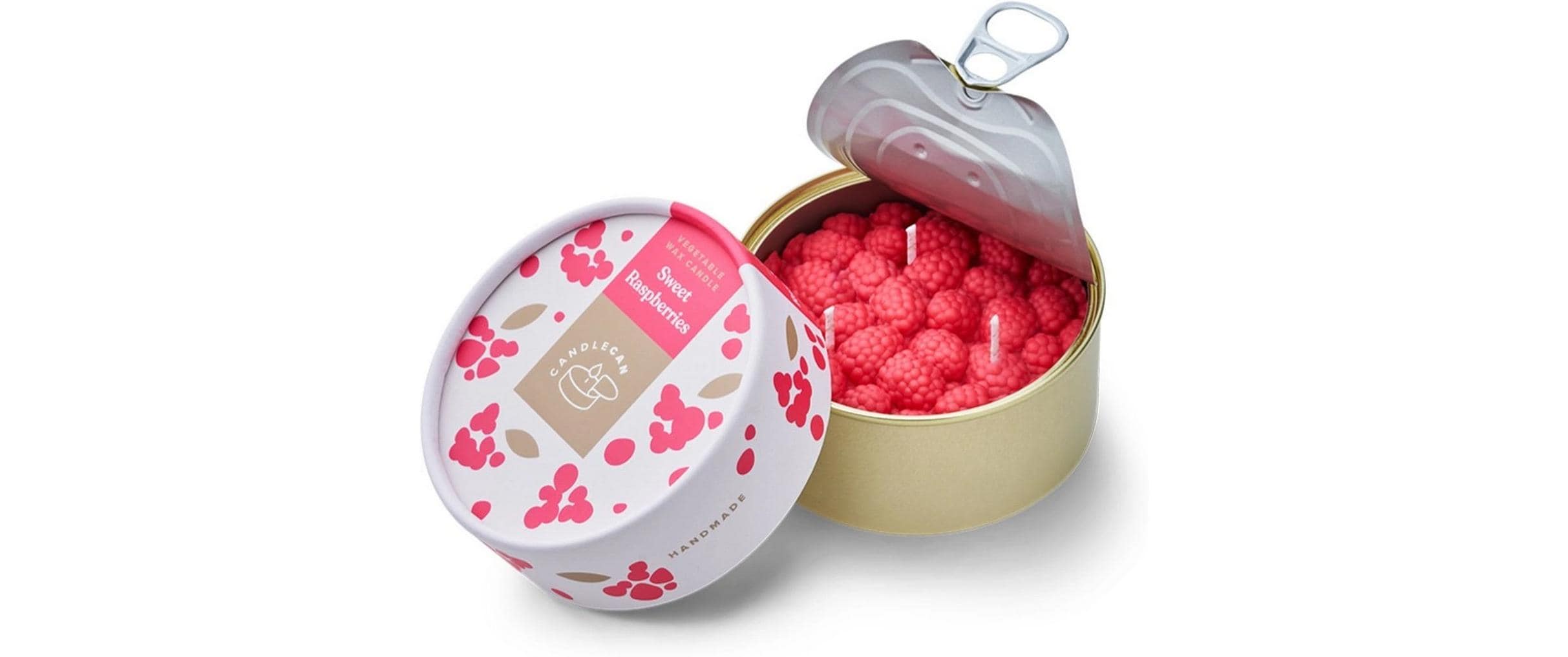 Duftkerze CandleCan Sweet Raspberries 10x5 cm (DxH), Brenndauer ca. 30h