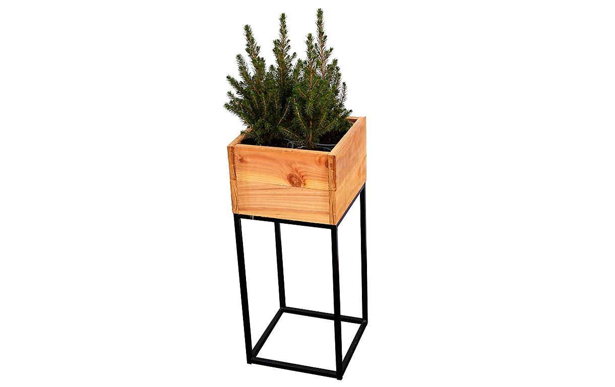 Blumenkasten mit Untergestell 30x30xH70 cm