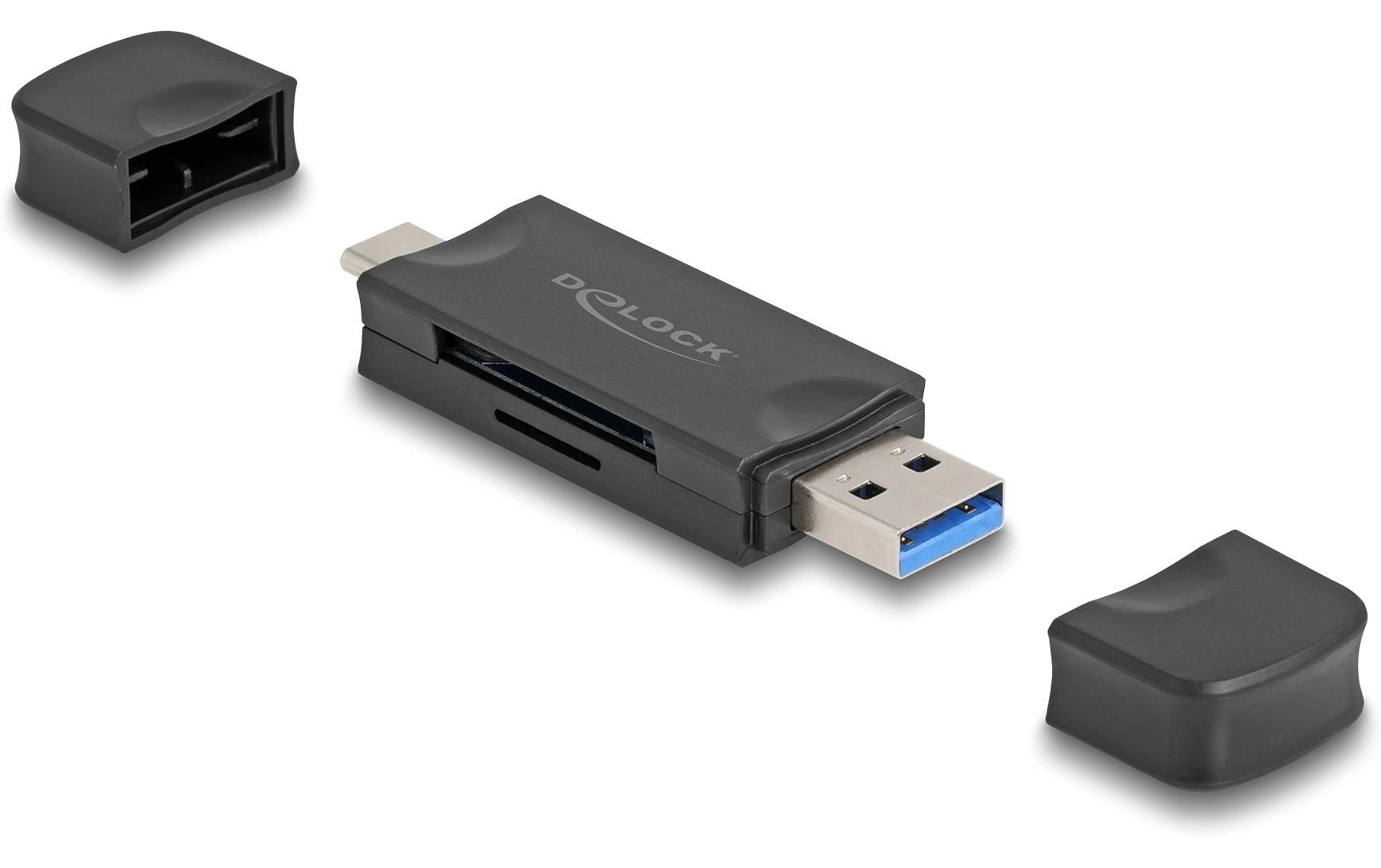Delock USB-C und A Card Reader, 5Gbps für SD & Micro SD
