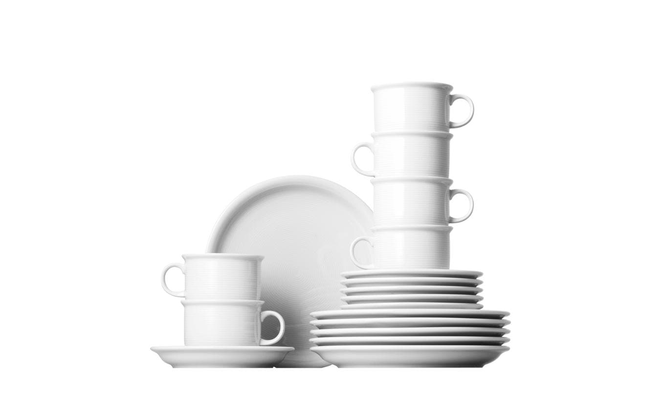 Thomas Kaffee Set Trend Weiss 18-teilig