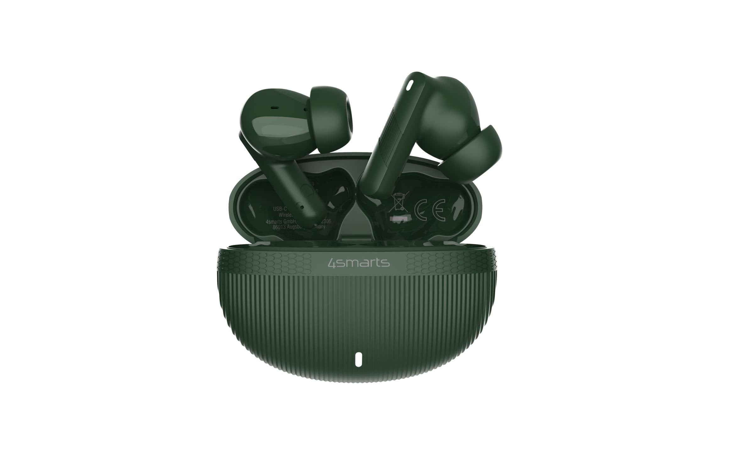 4smarts SkyBuds Pro ANC, Olivgrün bis 20h Wiedergabe, BT 5.4