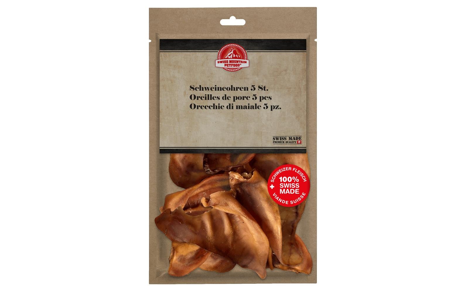 Swiss Mountain Petfood Schweineohren 5 Stk.