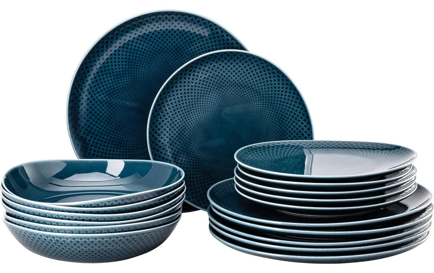Rosenthal Teller Set Junto Ocean Blue 18-teilig