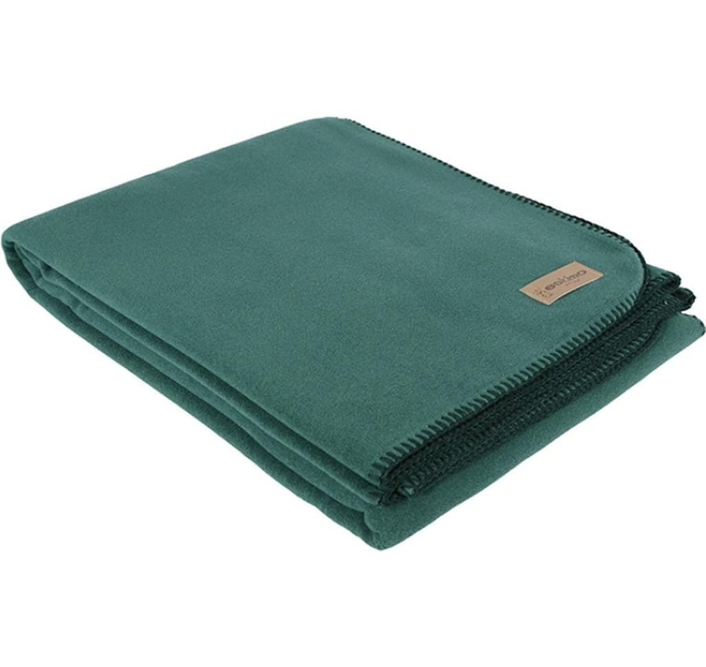 Eskimo Decke Edelvelours 150x20 cm Dunkelgrün, 60% Polyester / 40% Viscose