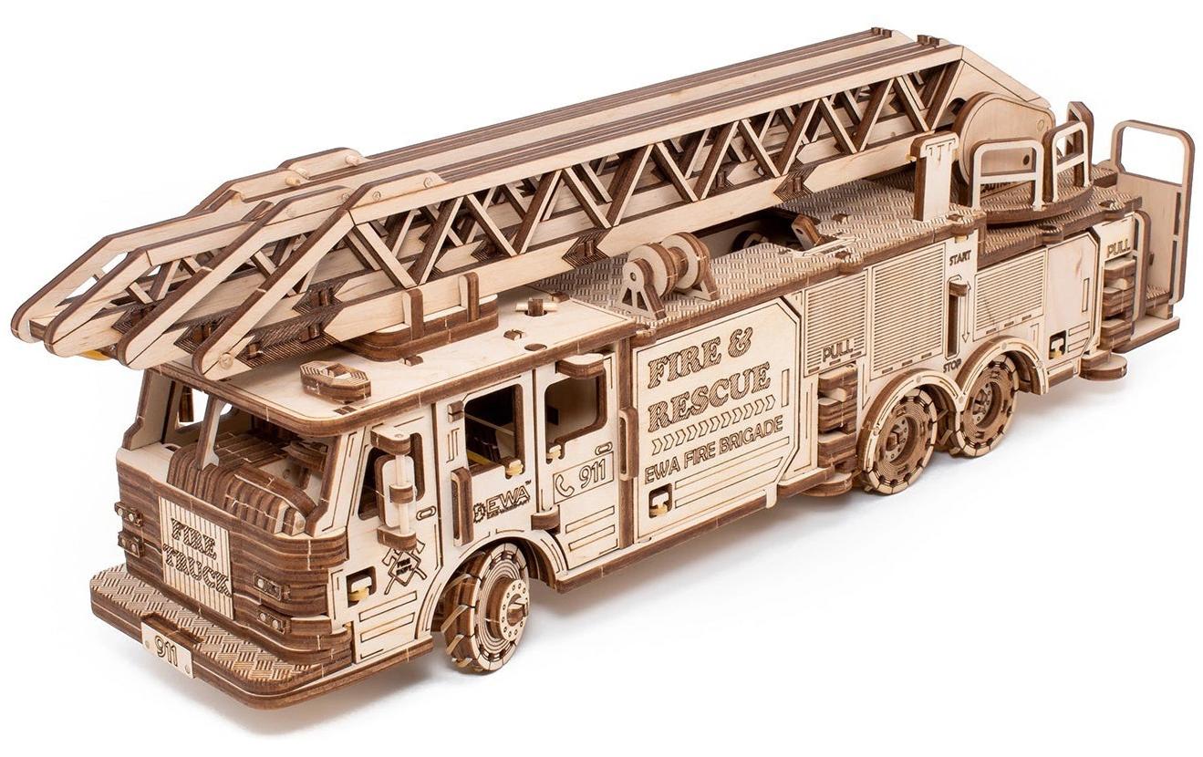 EWA Feuerwehrauto 3D Holzbausatz