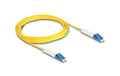 Delock LWL Duplex Patchkabel, OS2, 0.5m Singlemode 9/125µm, LC-LC, winkelbar
