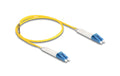 Delock LWL Duplex Patchkabel, OS2, 1m Singlemode 9/125µm, LC-LC, winkelbar