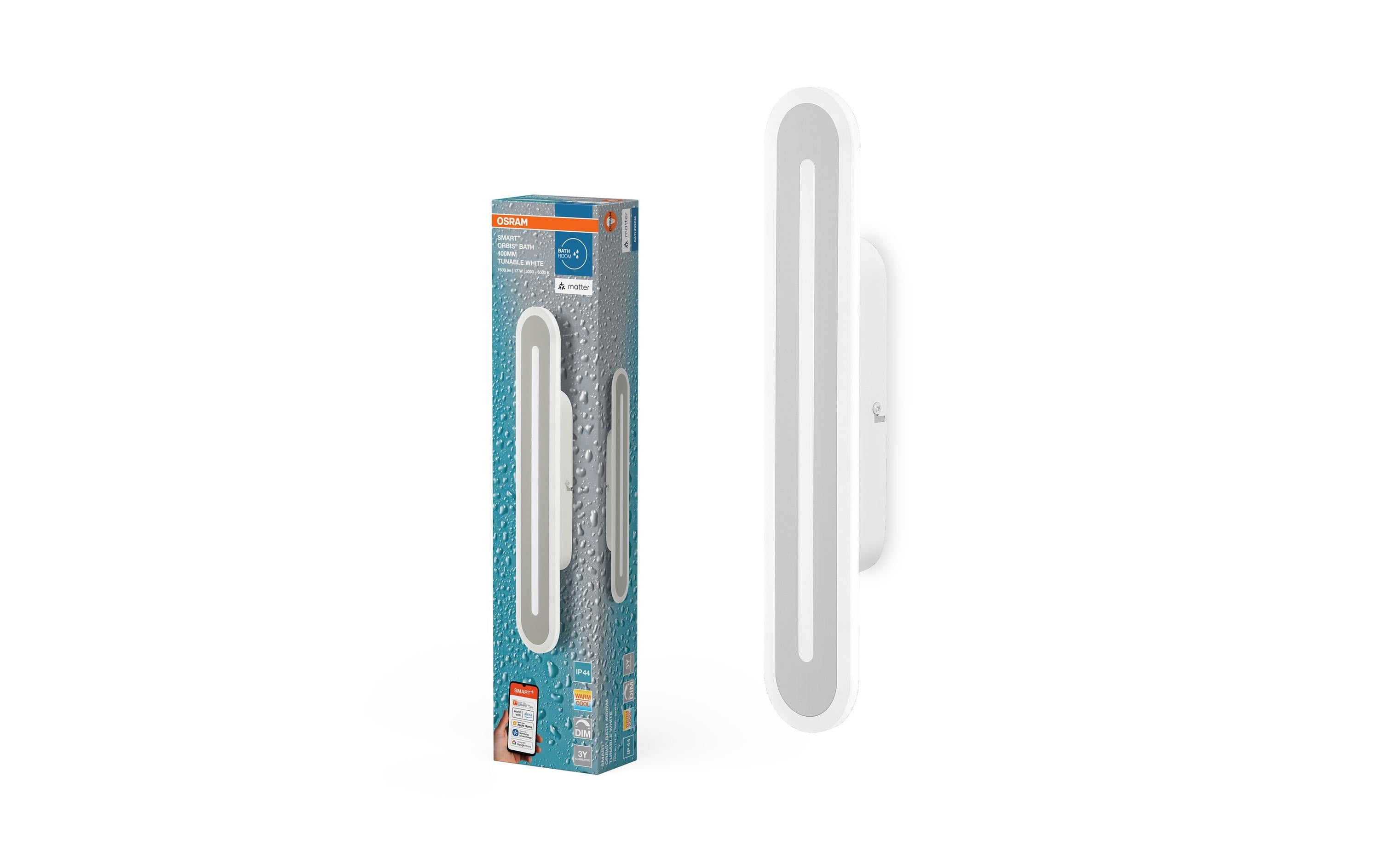 Osram SMART+ Wall orbis orbis bath white TW 400mm x 38mm 750