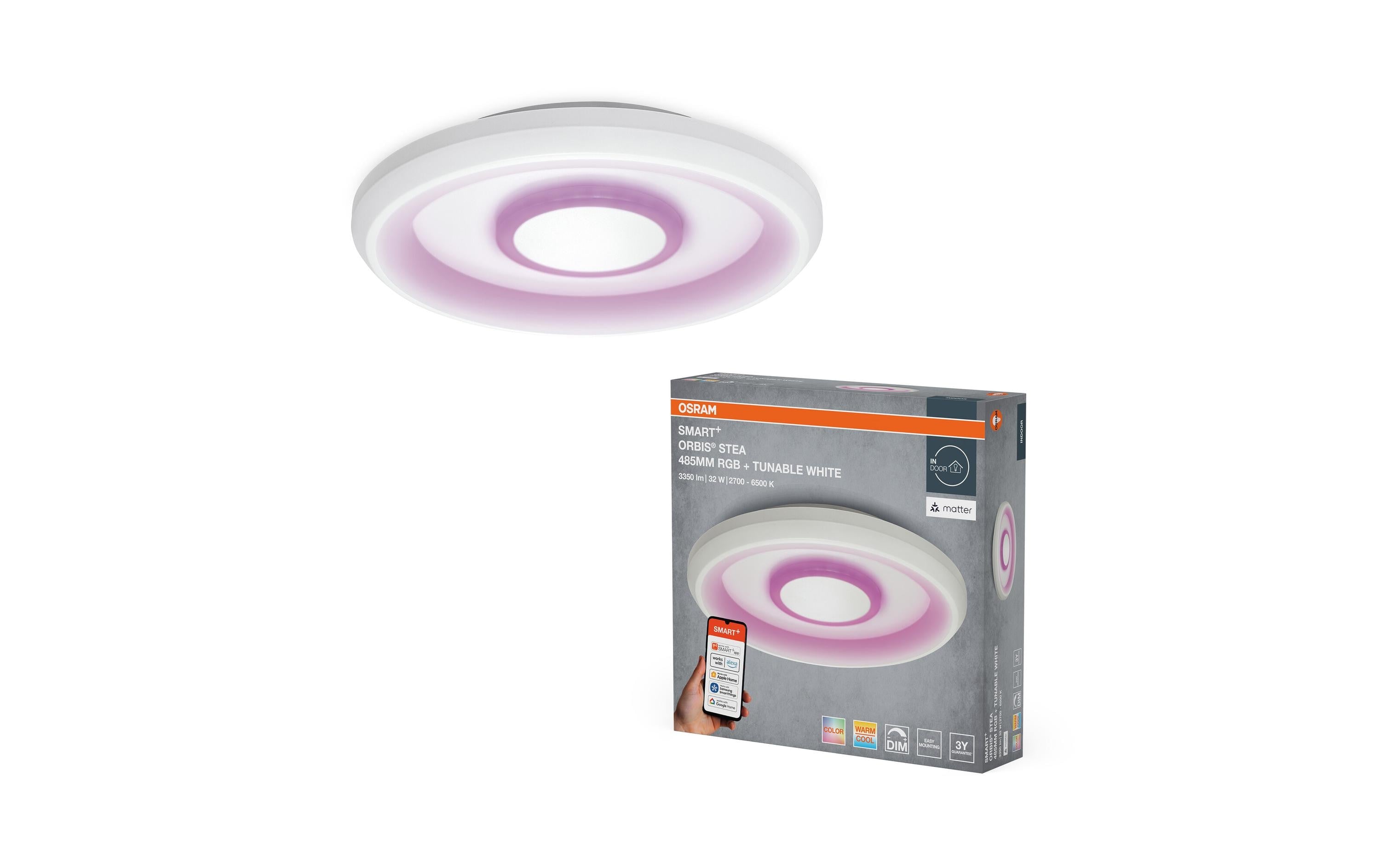 Osram SMART+ Orbis Stea Stea 52 cm white 3W 3150 lum TW