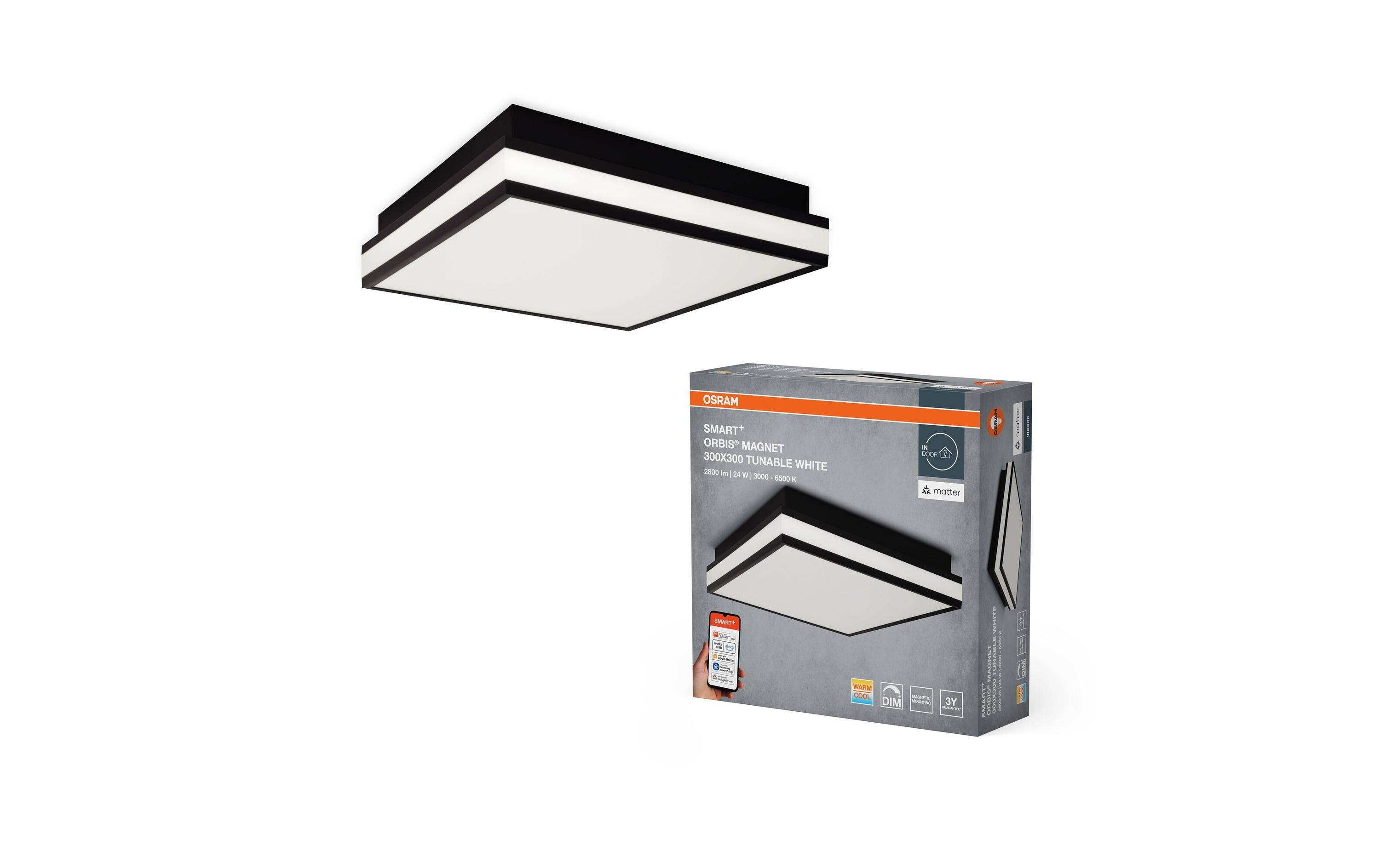 Osram SMART+ Orbis Magnet Magnet 30 x 30 wifi Black TW