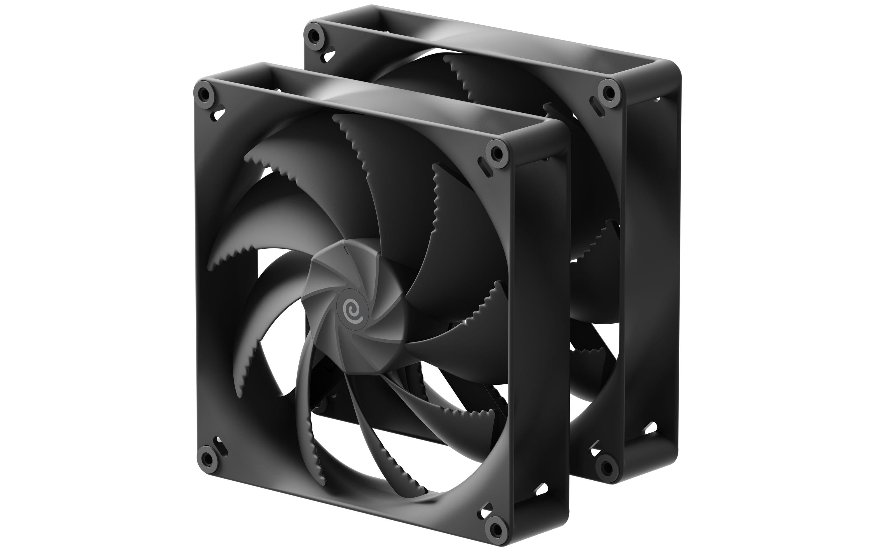 Gehäuselüfter Havn 180mm, 2er 180x180x25mm, PWM, Schwarz
