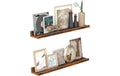 Vasagle Wandregal Braun, 2er Set 60x10x5 cm (LxBxH), MDF