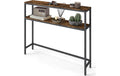 Vasagle Konsolentisch Schwarz-Braun 100x20x80.5 cm (LxBxH), Spanplatte, Stahl