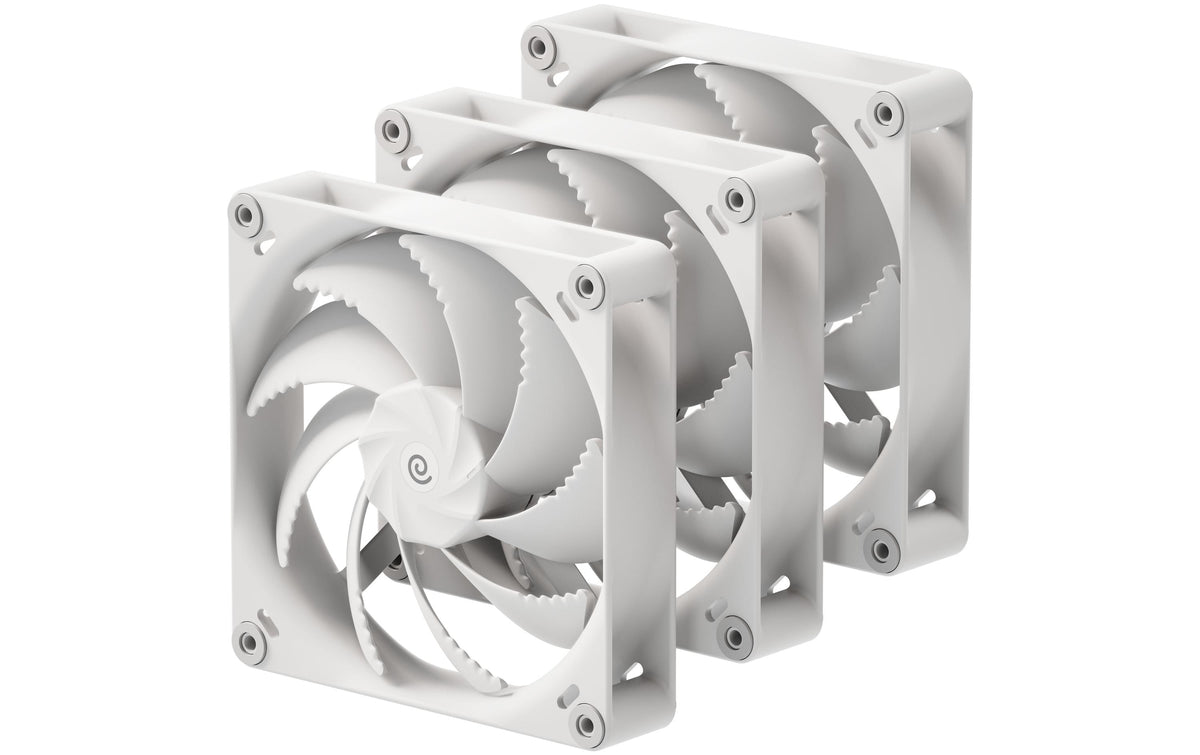 Gehäuselüfter Havn 140mm, 3er 140x140x30mm, PWM, Weiss