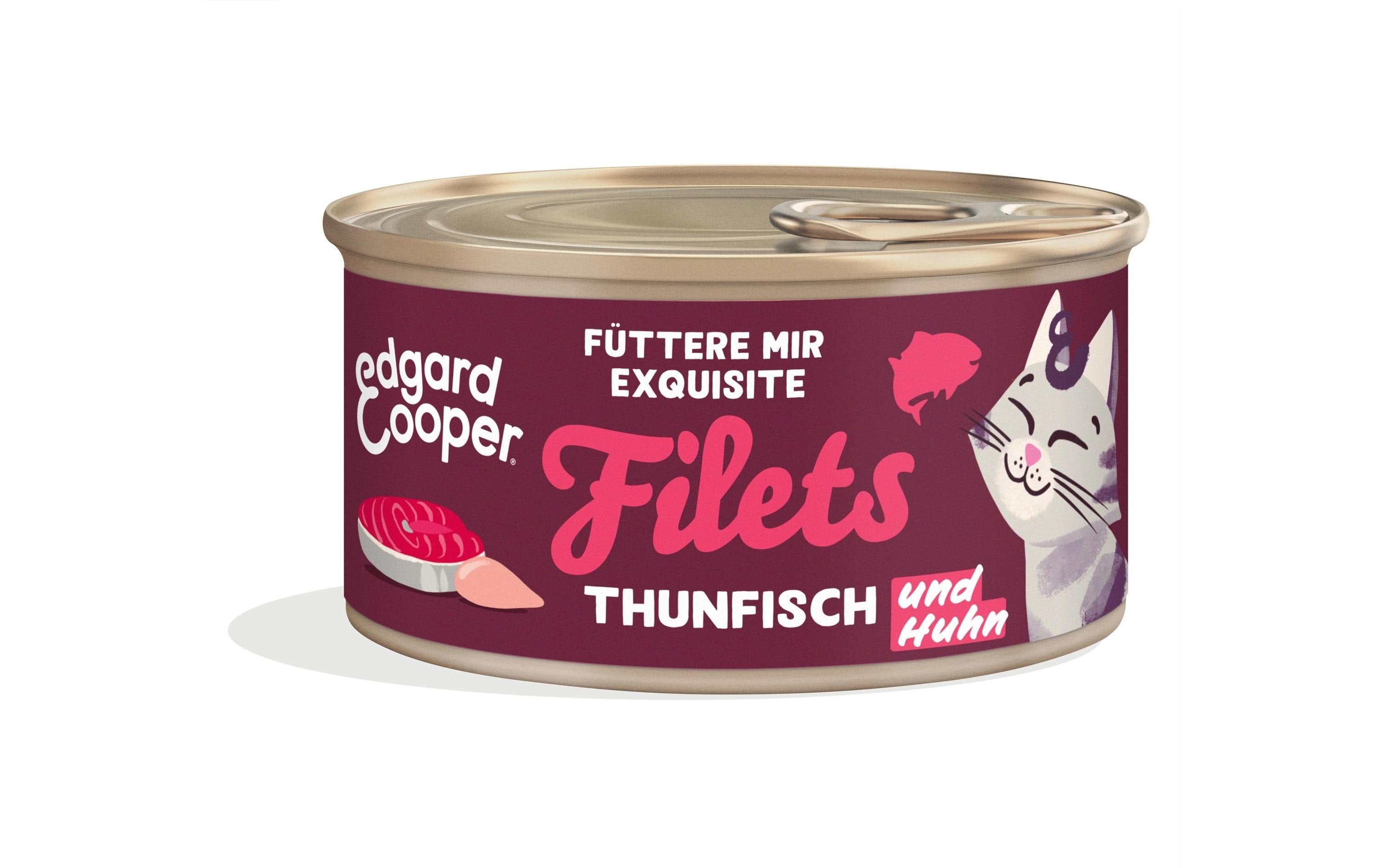 Edgard&Cooper Filets Thunfisch & Freilaufh. 70g