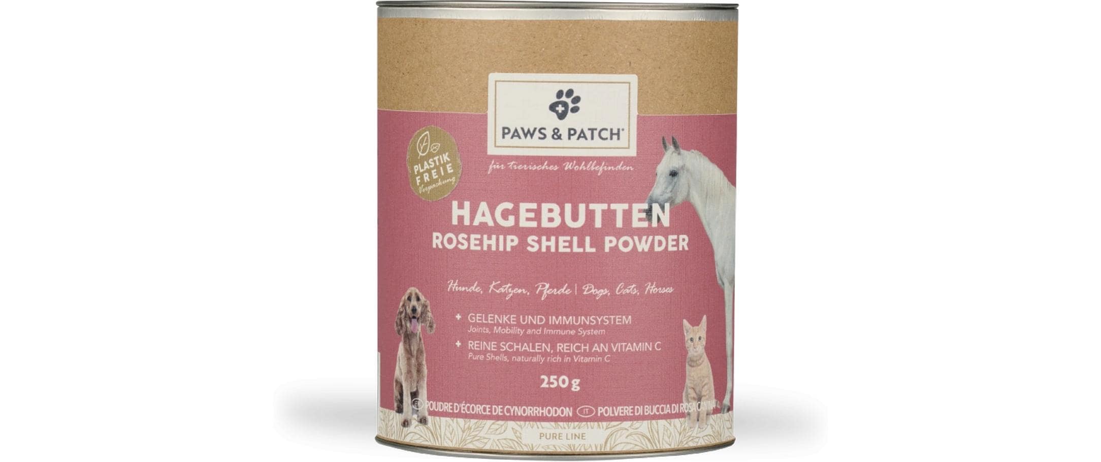 Paws&Patch Hagenbuttenschalen Pul. 250g