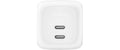 Belkin BoostCharge Pro Dual USB-C GaN 50W, 2x USB-C, Weiss